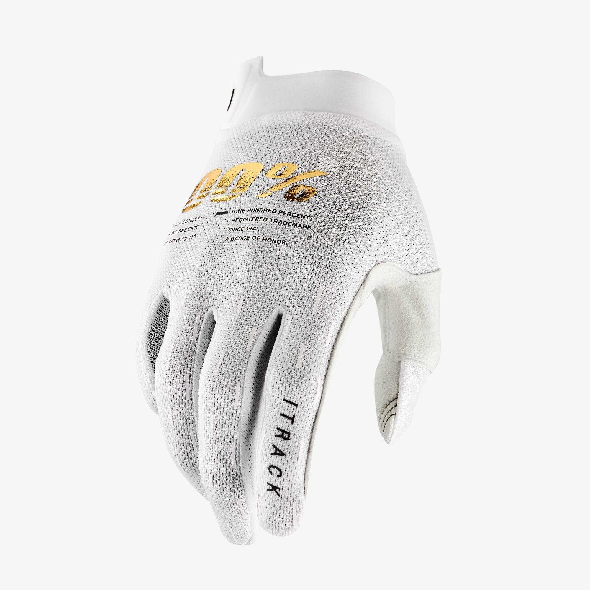 Мотоперчатки 100% ITrack Glove White