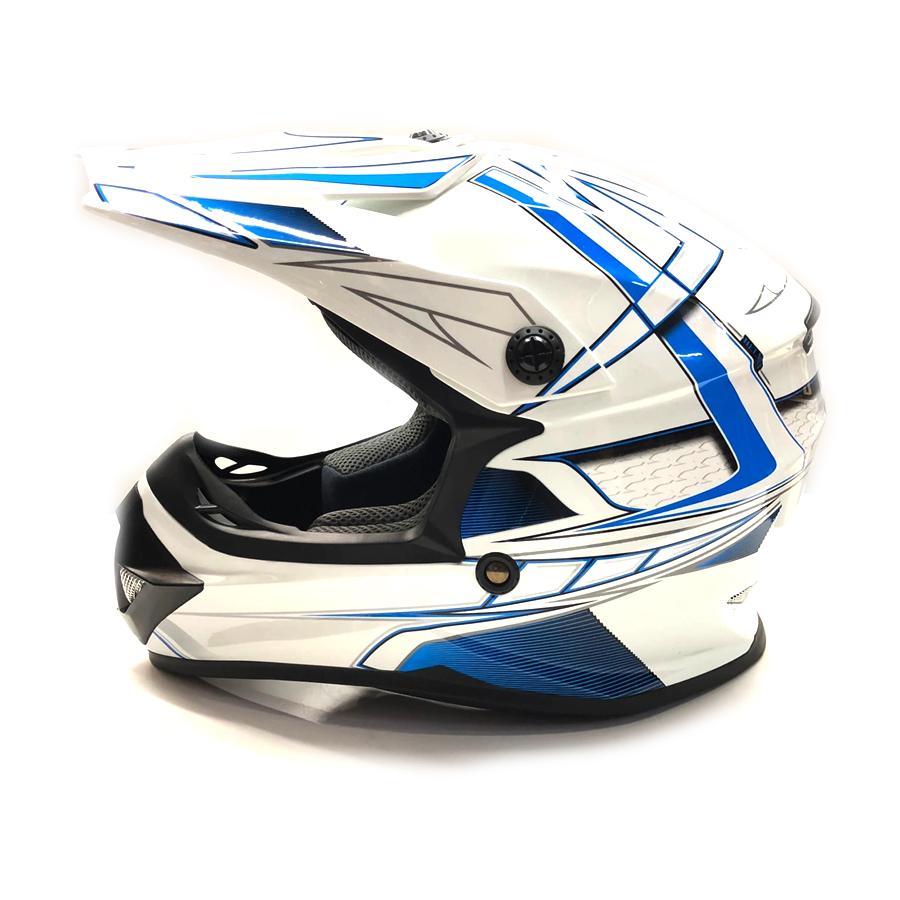 Шлем детский кроссовый ATAKI SC-15 Rift Youth blue/white